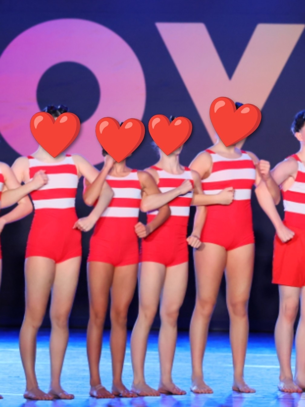 Red & White Striped Kids One-Piece Swimsuit